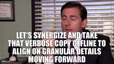 michael-office-synergizing Michael Scott from The Office bloviating office jargon